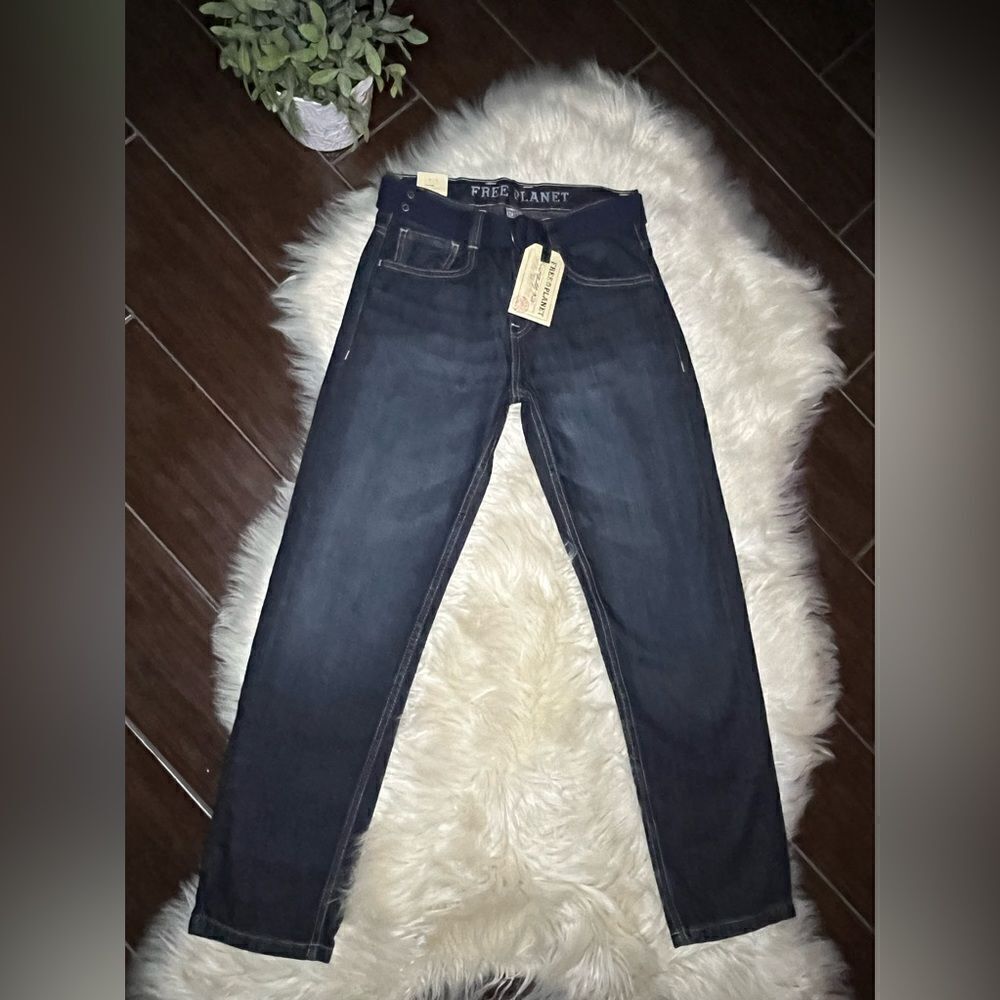 Free Planet skinny dark denim jeans sz 12